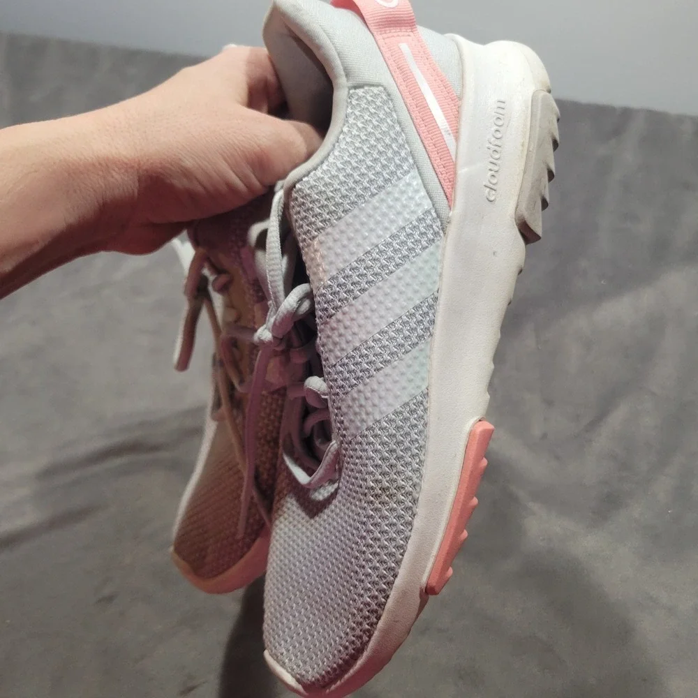 Adidas Racer TR21 Womens Running Shoes Halo Silver Pink GZ5250 Size 5‎